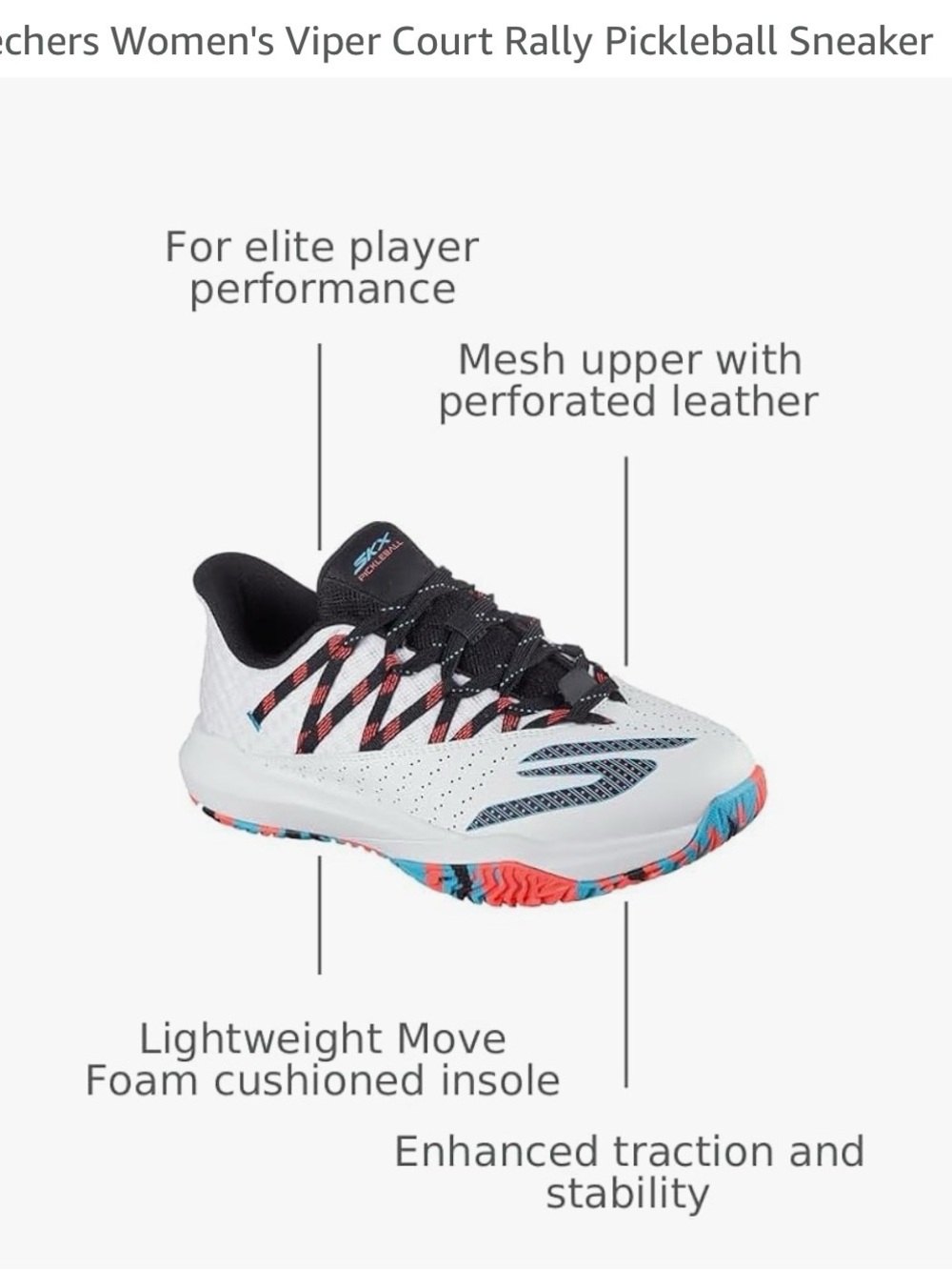 Women’s Skechers Viper Court Pro Pickleball Shoe